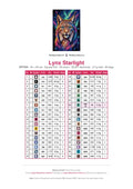 Thumbnail for DMC color chart for Lynx Starlight diamond painting - 36 colors