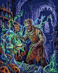 Thumbnail for Mad Scientist Laboratory, 40x50 cm diamond painting – full design preview without the close-up inset