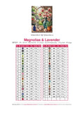 Thumbnail for DMC color chart for Magnolias & Lavender diamond painting - 41 colors