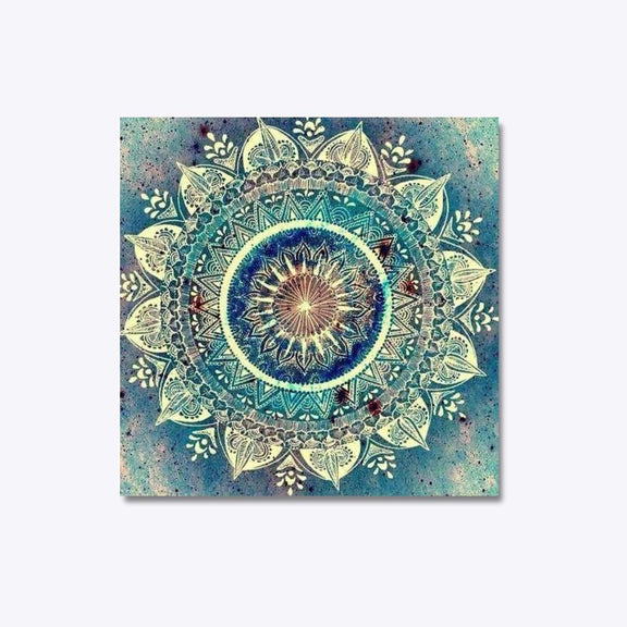 Mandala diamond painting with circular pattern