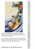 Thumbnail for Paint color chart and instructions - Mandarin Ducks and Flowering Plants 40x70cm