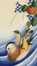 Thumbnail for Mandarin Ducks and Flowering Plants paint by numbers - Utagawa Hiroshige