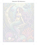 Thumbnail for Paint by numbers numbered canvas - Mermaid on Coral Reef 40x50cm