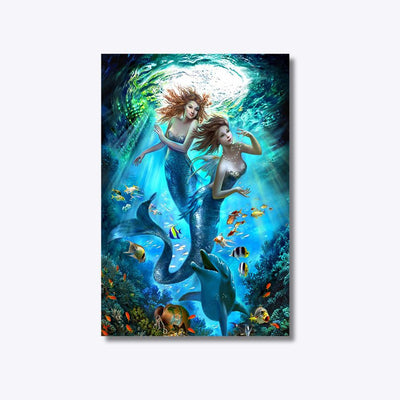 Mermaid Magic diamond painting with mermaid design