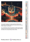 Thumbnail for Color chart and instructions - Metallic Mask and Sunset Planets 50x50cm