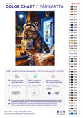 Thumbnail for Paint color chart and instructions - Midnight Snack 50x70cm