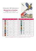 Thumbnail for DMC color chart for Missed by a Feather diamond painting - 19 colors