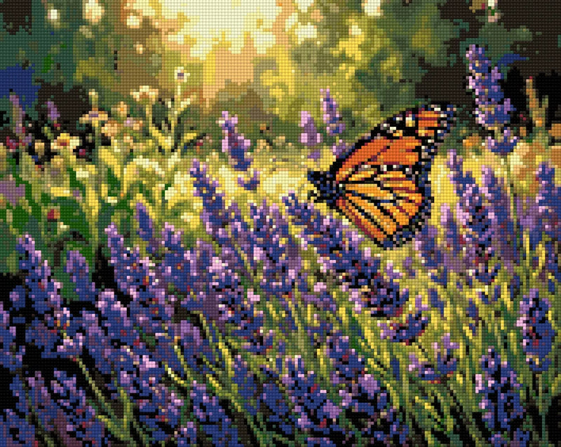Diamantmönster för Monarch Butterfly