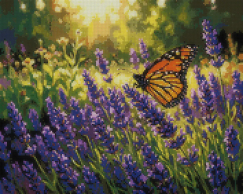 Diamond painting pattern – Monarch Butterfly