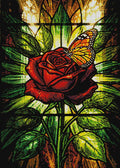 Thumbnail for Diamond pattern - Monarch on Rose