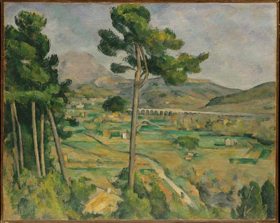 Mont Sainte Victoire And The Viaduct Of The Arc River Valley diamond painting - Cezanne