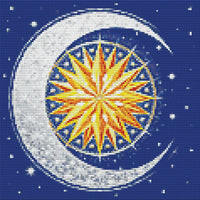 Thumbnail for Diamond Pattern - Moon and Star