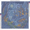 Thumbnail for Diamond painting adhesive canvas preview - Moonlit Fantasy Castle Path