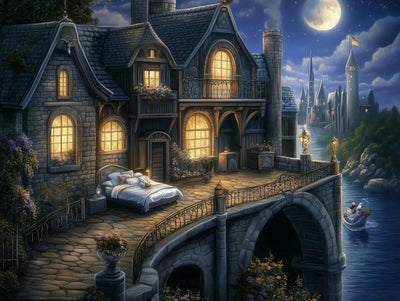 Moonlit Manor 60x80cm diamond painting