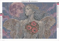 Thumbnail for Moonlit Moth Wings diamond painting adhesive canvas 60x40cm