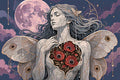 Miniatyrbild: Diamantmönster för Moonlit Moth Wings