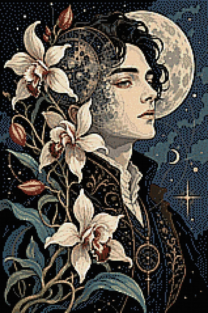 Diamond pattern - Moonlit Portrait