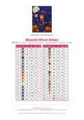 Thumbnail for DMC color chart for Moonlit Witch Kitten diamond painting - 36 colors