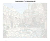 Thumbnail for Numbered canvas - Moorish Courtyard Fountain 50x40cm