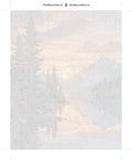 Thumbnail for Paint by numbers numbered canvas - Mountain Lake Sunset 40x50cm