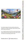 Thumbnail for Color chart and instructions - Mountain Village and Wildflowers 120x60cm