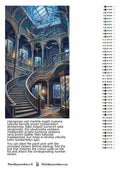 Thumbnail for Paint color chart and instructions - Museum Staircase and Birds 40x70cm