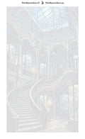 Thumbnail for Paint by numbers numbered canvas - Museum Staircase and Birds 40x70cm