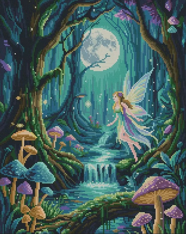 Mystic Fairy diamond painting – fairy in a magical scene