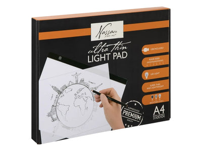 Nassau A4 LED light pad – front view