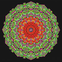 Thumbnail for Diamond Pattern - Natural Colors Mandala