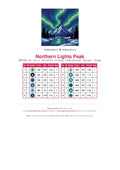 Thumbnail for DMC color chart for Northern Lights Peak diamond painting - 12 colors