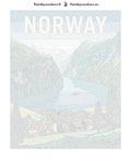 Thumbnail for Numbered canvas - Norway Travel Poster 40x50cm