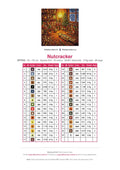 Thumbnail for Nutcracker diamond painting color chart – 33 DMC colors
