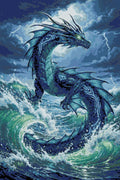 Thumbnail for Diamond Pattern - Ocean Dragon