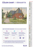 Thumbnail for Paint color chart and instructions - Old Sundborn Church 60x40cm