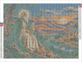 Thumbnail for Diamond painting adhesive canvas preview - Olive Keeper in the Desert