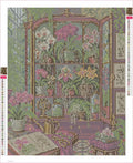 Thumbnail for Diamond painting adhesive canvas preview - Orchid Cabinet of Curiosities