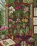 Thumbnail for Orchid Cabinet of Curiosities, 40x50 cm diamond painting – full design preview without the close-up inset