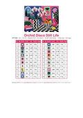 Thumbnail for DMC color chart for Orchid Disco Still Life diamond painting - 20 colors
