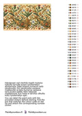 Thumbnail for Color chart and instructions - Ornamental Flowers Pattern 70x40cm