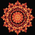 Thumbnail for Diamond pattern - Fiery Mandala Radiance
