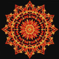 Thumbnail for Diamond pattern - Fiery Mandala Radiance