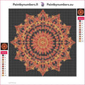 Thumbnail for Ornate Star Pattern diamond painting adhesive canvas 20x20cm