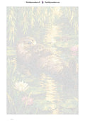 Thumbnail for Paint by numbers numbered canvas - Otter Family 40x60cm