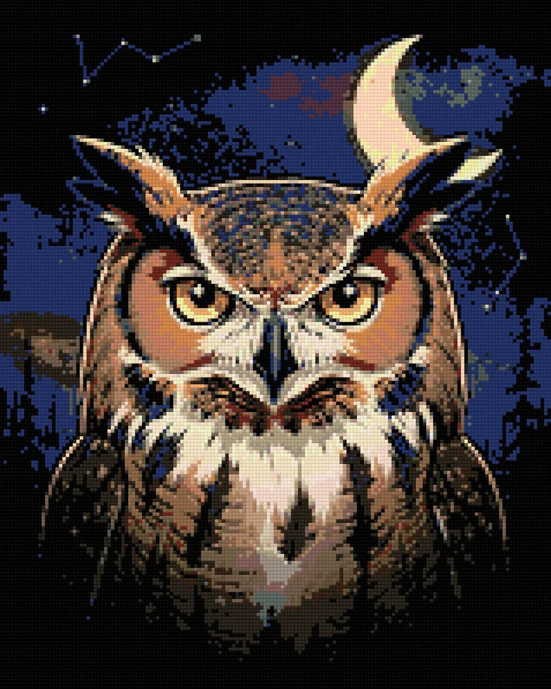 Diamantmönster för Owl in Dark