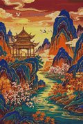 Thumbnail for Diamond pattern - Tranquil Mountain Retreat
