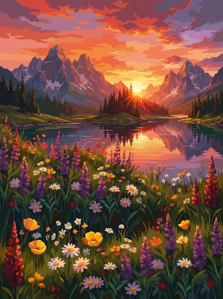 Original photo the paint by numbers kit