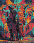 Thumbnail for Diamond pattern - Paint Splash Elephant
