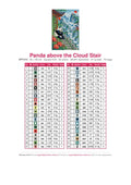 Thumbnail for DMC color chart for Panda above the Cloud Stair diamond painting - 42 colors