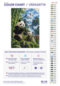 Thumbnail for Paint color chart and instructions - Panda in the Misty Bamboo 50x70cm